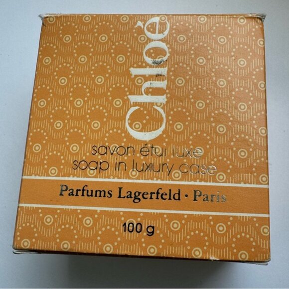 Chloe Vintage NEW 1980s Soap Luxury Case Soap Dish Sealed 3.5oz 100g Parfums - Picture 6 of 16